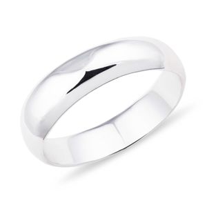 Snubní prsten z bílého zlata KLENOTA