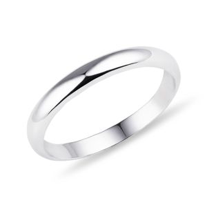 Snubní prsten 2,5 mm z bílého zlata KLENOTA