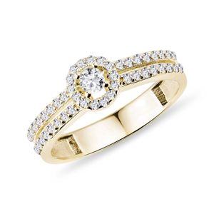 Zásnubní prsten s diamanty KLENOTA