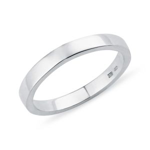 Hladký stříbrný prsten pro muže KLENOTA