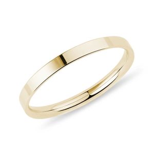 Zlatý pánský snubní prsten KLENOTA