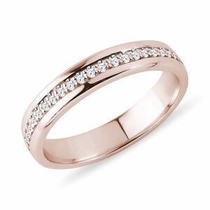 Pánský diamantový prsten eternity z růžového zlata KLENOTA
