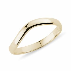 Pánský prsten wave ze žlutého zlata KLENOTA