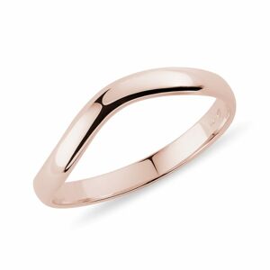 Pánský prsten wave z růžového zlata KLENOTA