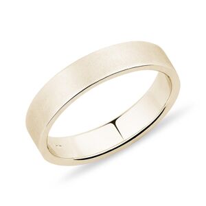 Pánský 4mm prsten ze žlutého zlata KLENOTA
