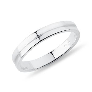 Dámský svatební prsten z bílého zlata KLENOTA